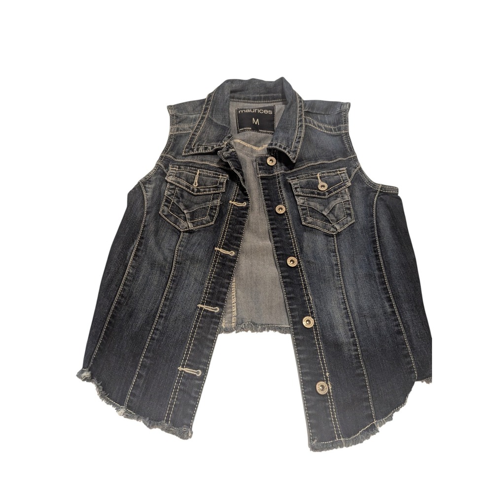 Maurice's jean vest size medium